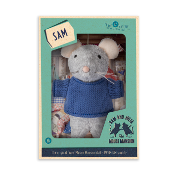 Het Muizenhuis knuffel muis Sam 12cm pluche