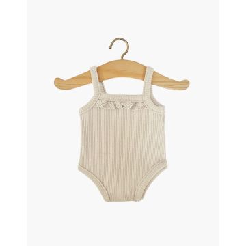 €15.89 Minikane romper geribbeld met kant voor 34cm pop