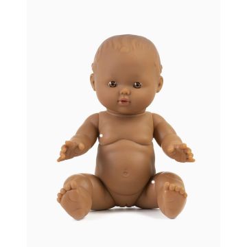 €22.99 Minikane pop Vintage Gordi Léonie donker meisje bruine ogen 34cm