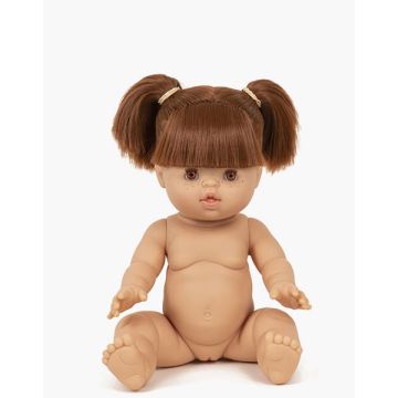 Minikane pop Gordi Raphaëlle rode haren bruine ogen 34cm