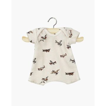 Minikane romper Vliegtuigen voor Babies pop 28cm