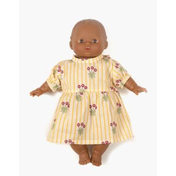 Minikane Faustine jurk Madeliefjes voor Babies pop 28cm