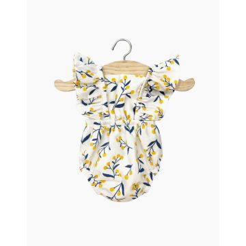 Minikane romper Lou retro romper Mimosa voor Gordi pop 34cm