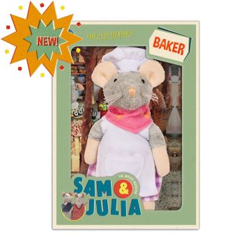 Het Muizenhuis Knuffelmuis de Bakker 12cm
