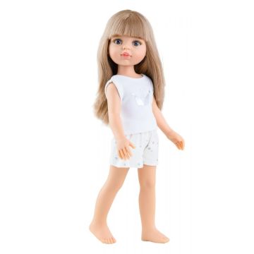 €24.89 Paola Reina pop Amigas Carla met pyjama 32cm stapop blond haar pony