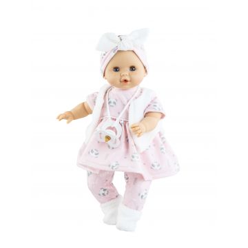 Paola Reina pop Sonia Panda jurk zonder geluid (zonder mechanisme) 36cm