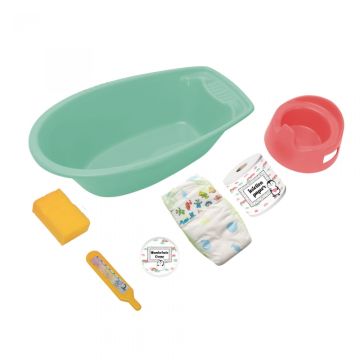 €15,99 Heless Poppenbad met accessoires 'Pinguin' 40.5cm