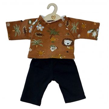 €18.95 Hollie Poppenbroek en -shirt safari voor 34cm pop