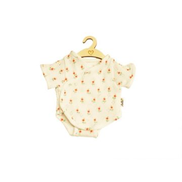 €13,95 Hollie poppenkleding romper ajour wit met roosjes voor gordi pop 34cm