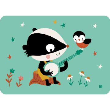 €1,49 Bora ansichtkaart Bluegrass banjo badger wenskaart postkaart kaart 