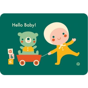 Bora ansichtkaart Hello baby - Toys wenskaart postkaart kaart 
