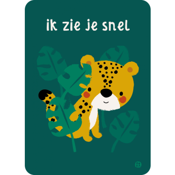€1.49 Bora ansichtkaart Tijger Jungle - Ik zie je snel kaart wenskaart postkaart