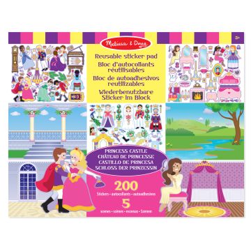 €7,89 Melissa & Doug groot herbruikbaar stickerboek met stickers Prinses 