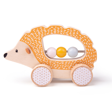 Bigjigs houten duwfiguur Egel (push along Hedgehog)