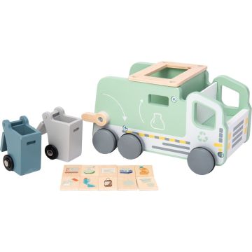 Houten vuilniswagen / Recycling truck