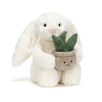 Jellycat knuffel konijn 31cm(Cream Bunny with Plant)