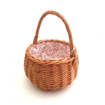 €16.99 Rieten mandje met bekleding mand riet 