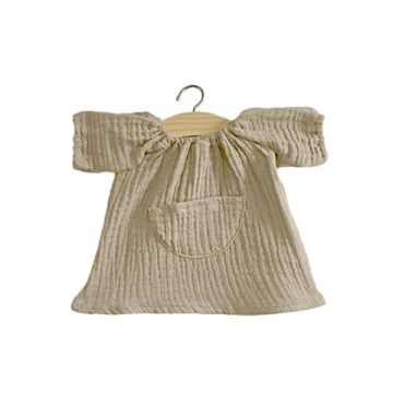 €21.49 Minikane Jeanne jurk olijfgroen voor Gordi pop 34cm