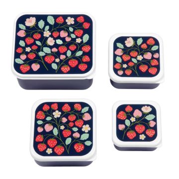 €12.89 A Little Lovely Company Lunch & snack box set: Aardbeien
