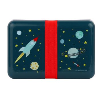 €9.99 A little lovely company lunchbox Ruimte / Space lunch box broodtrommel