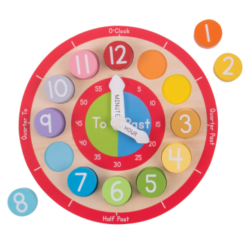 €15.99 Bigjigs houten leer klok hout teaching clock