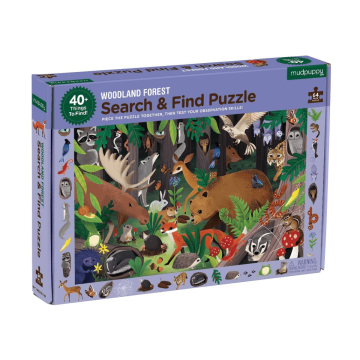 Mudpuppy zoek & vind Bosdieren puzzel 64 stukjes