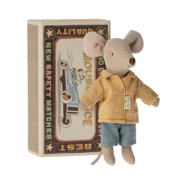€23.89 Maileg Muis grote broer in luciferdoosje 13cm (Big brother mouse in matchbox)