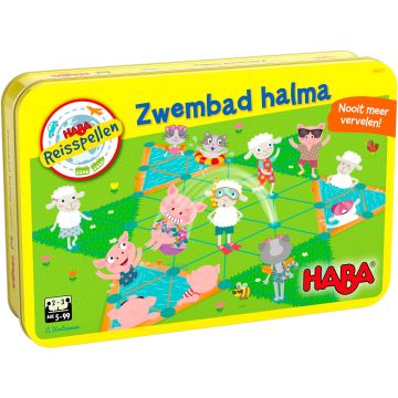 €12.99 Haba spel: Zwembad Halma magnetisch reisspel 5+