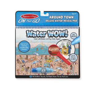 €10.99 Melissa & Doug Water Wow herbruikbaar kleurboek deluxe rond de stad reusable tekenboek tekenblok
