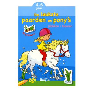 €4,99 Kleur en versier: paarden en pony's met wrijfplaatjes 4+