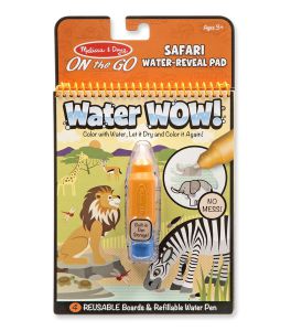 €6,89 Melissa & Doug Water Wow herbruikbaar kleurboek reusable tekenboek tekenblok safari