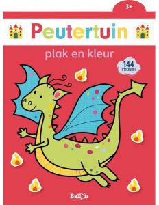 €3,99 Ballon Peutertuin Plak en kleurboek Draak 3+ stickerboek 