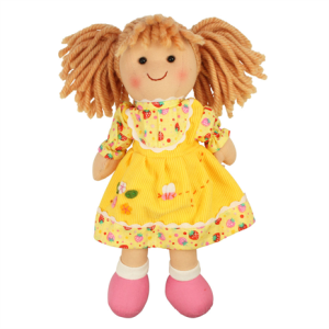 €12.49 Bigjigs stoffen pop Daisy 28 cm popje stof lappen doll