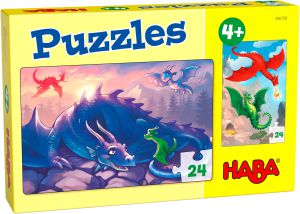 €7.49 Haba puzzel 2-in-1 Draken 2x24 stukjes draak dragon