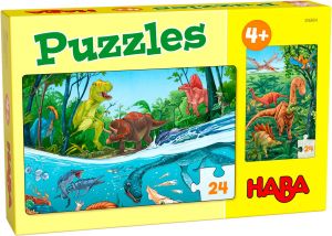 €6,99 Haba 2-in-1-Puzzel Dino's 24 stukjes 4+