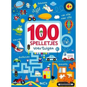 €5,99 Ballon 100 spelletjes boek Voertuigen 4+ spelletjesboek doeboek