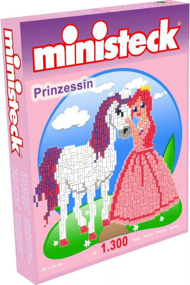 Verovering supermarkt De gasten €15,99 Ministeck prinses met paard 1300 delig 5+ educatief creatief Bezige  Bijtjezzz